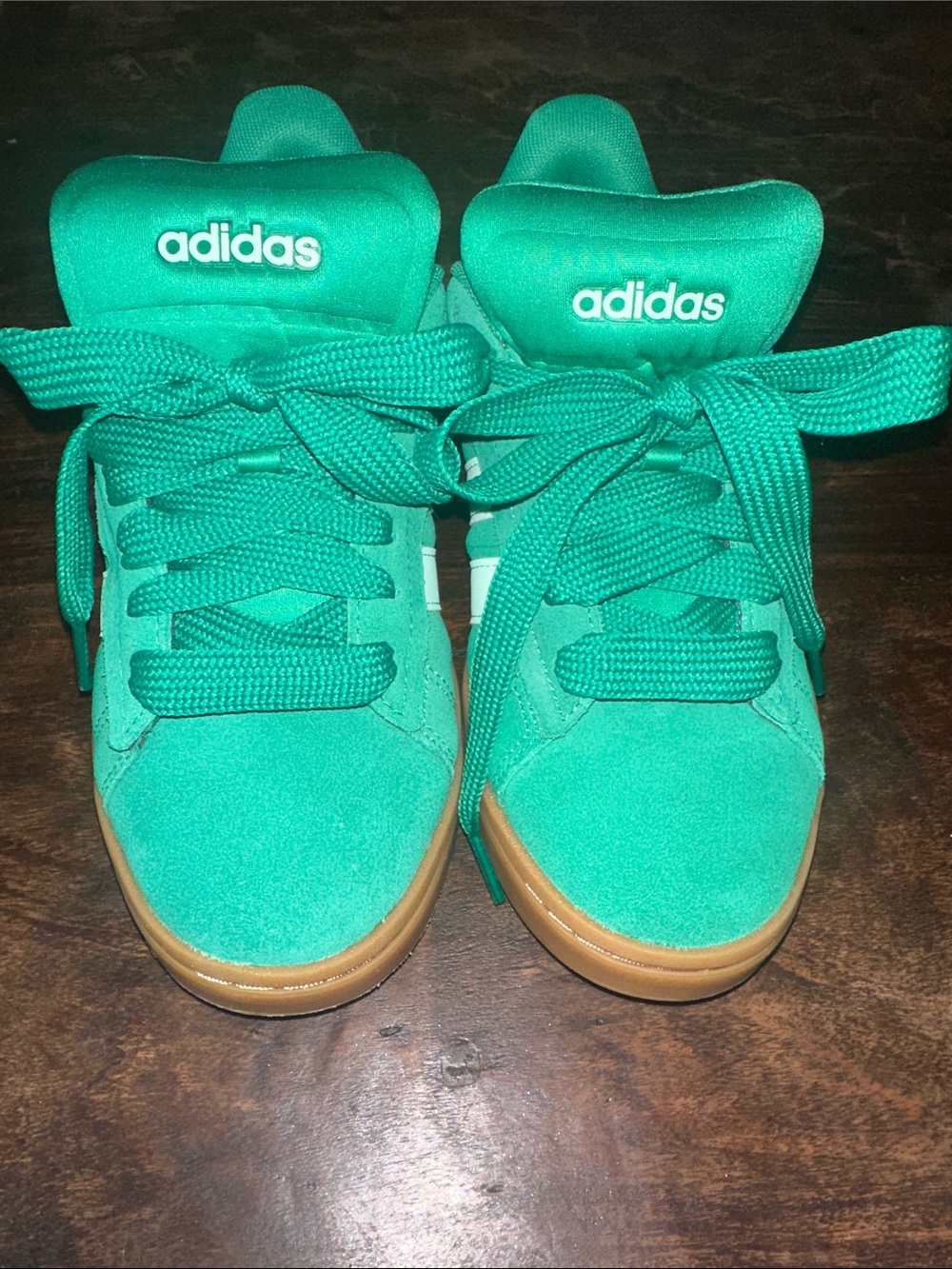 adidas Kids Teal Green High-Top Sneakers
